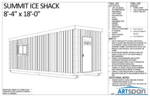 Summit Ice Shack 8'4" x 18'0" Assembly Manual