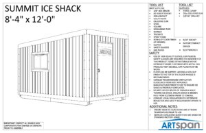 Summit Ice Shack 8'4" x 12'0" Assembly Manual